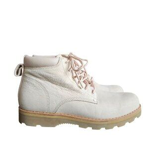 Pink  Roots Tuff Ankle Lace Up Boots